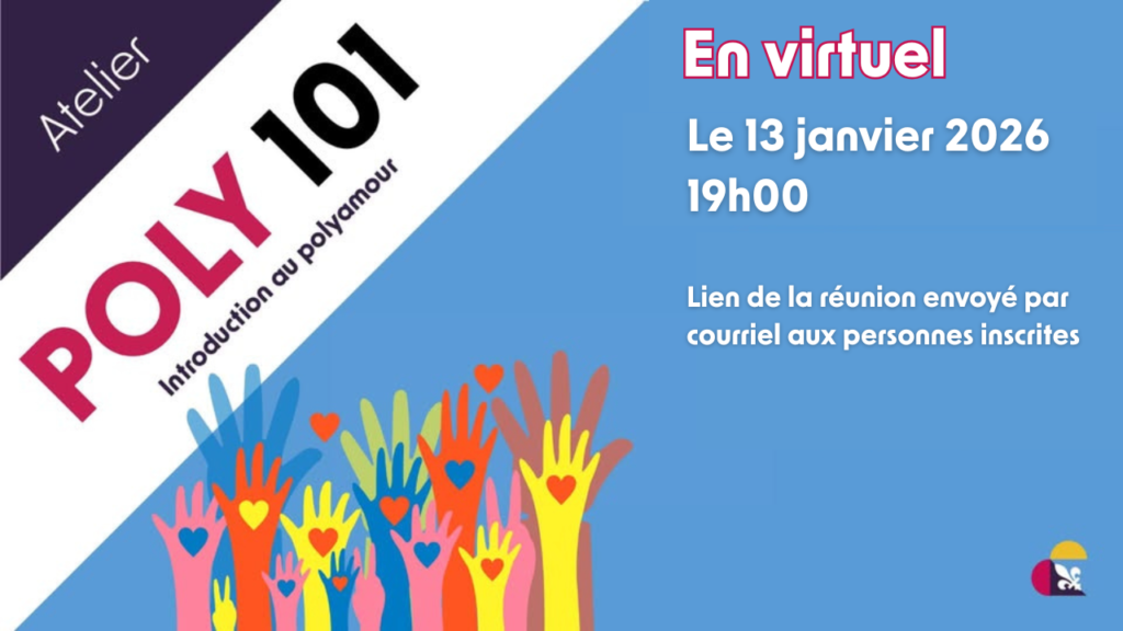 Annonce Poly 101 - Introduction au polyamour le 13 janvier à 19:00 en Zoom